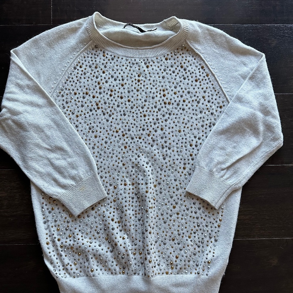 Women Wool Blend Sweater Size Small